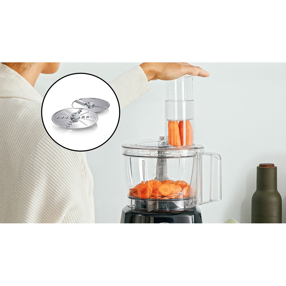 Robot de bucatarie BOSCH MultiTalent 3 MCM3231B, vas 2.3l, blender 1.5l, 800W, 2 trepte viteza, negru