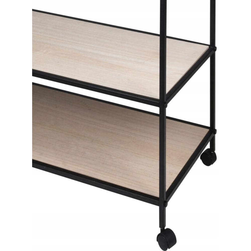 Raft podea HZ2002900, 84 x 42 x 176 cm, negru