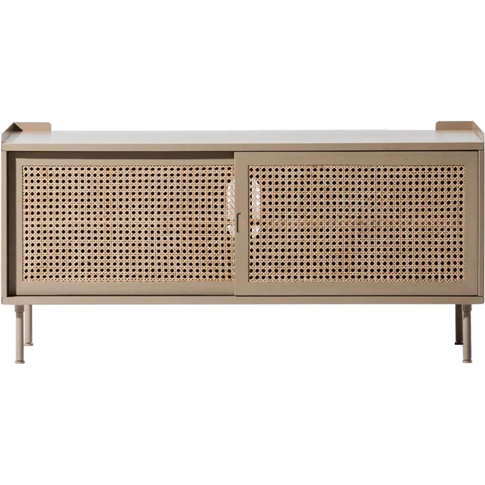 Comoda TV Wrap Wicker M, bej, 120 x 45 x 55 cm