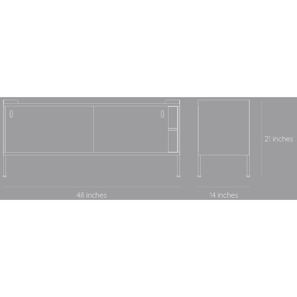 Comoda TV Wrap, maro deschis-rosu caramiziu, 120 x 35 x 52.5