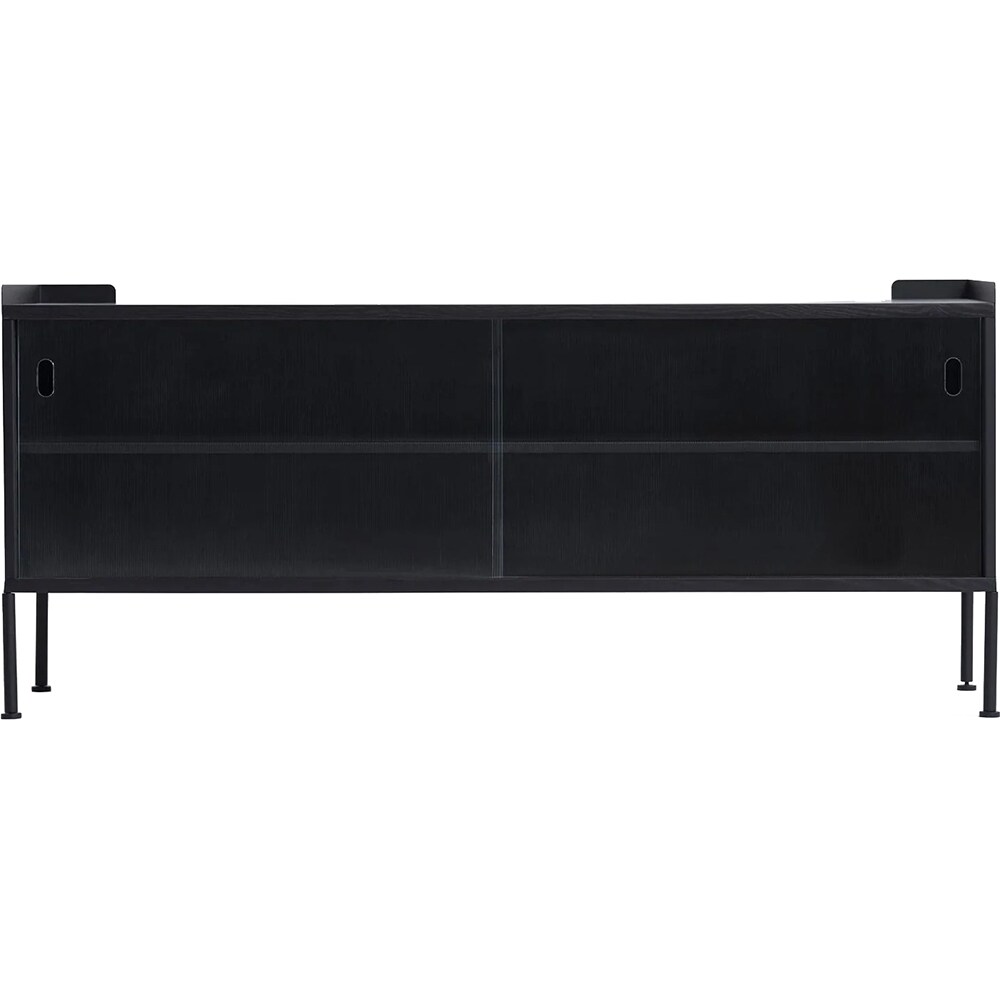 Comoda TV Wrap, negru, 120 x 35 x 52.5 cm