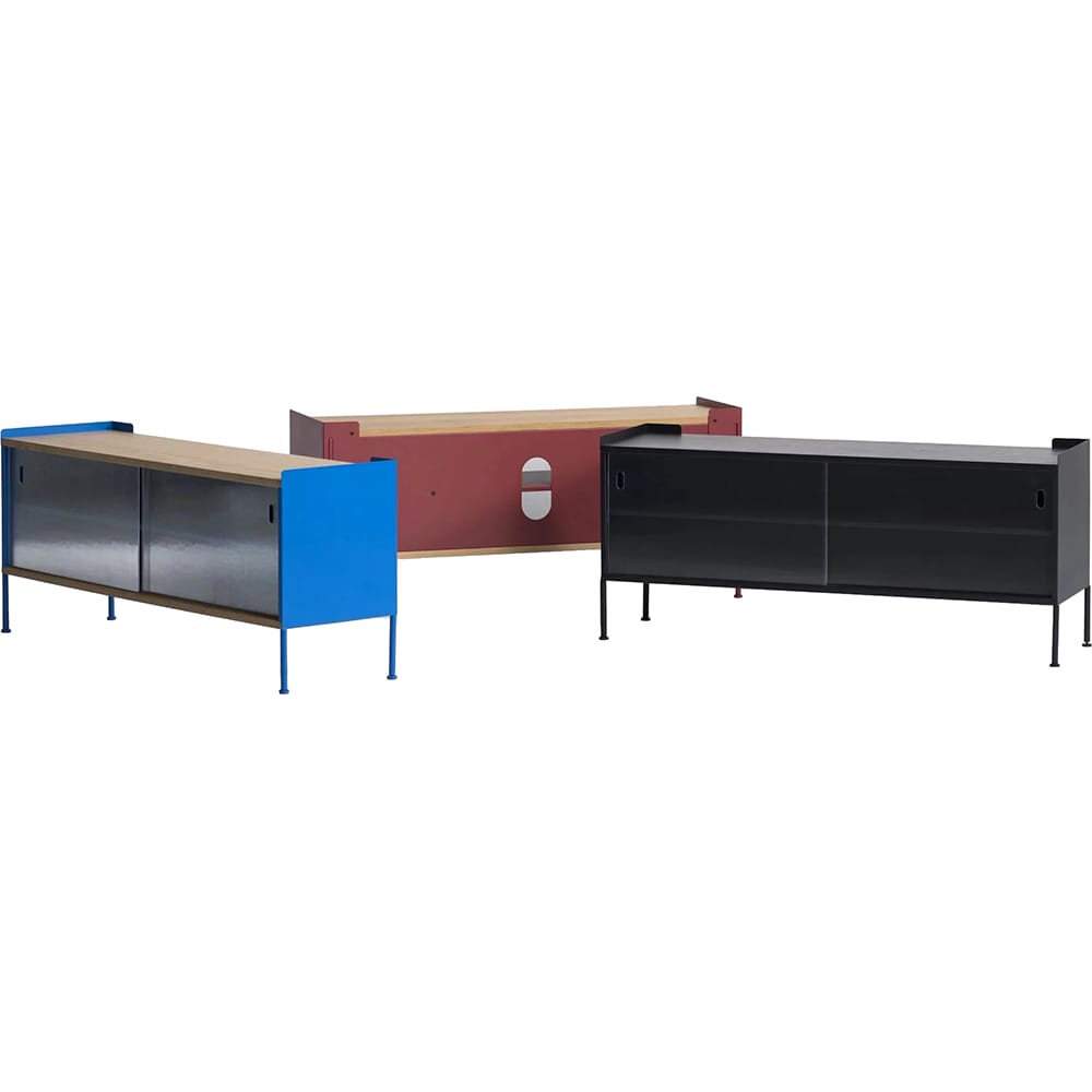 Comoda TV Wrap, negru, 120 x 35 x 52.5 cm