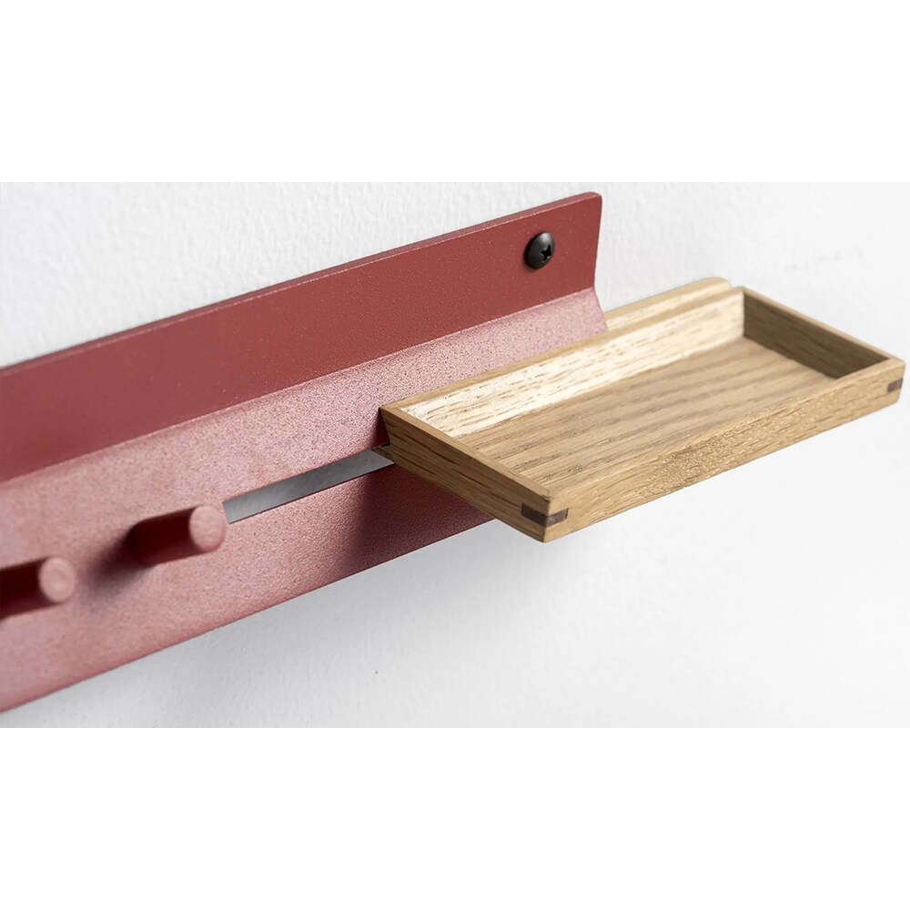 Cuier perete Meso, 30 cm, rosu