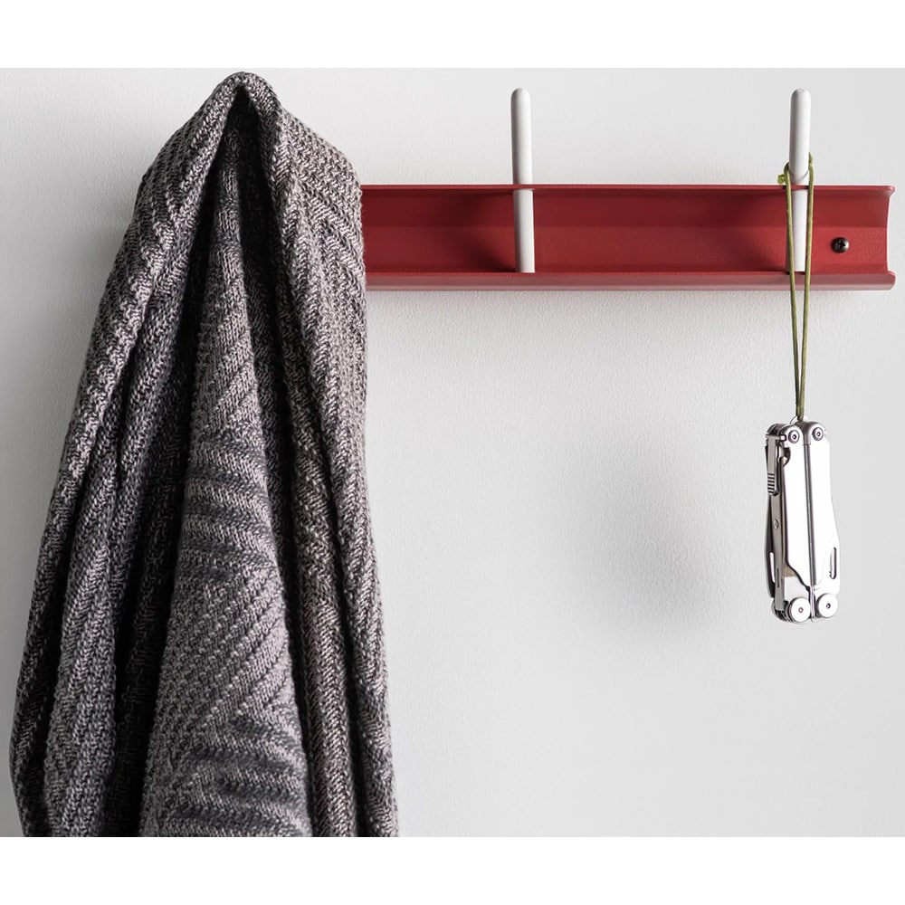 Cuier perete Jaw, 38 cm, rosu