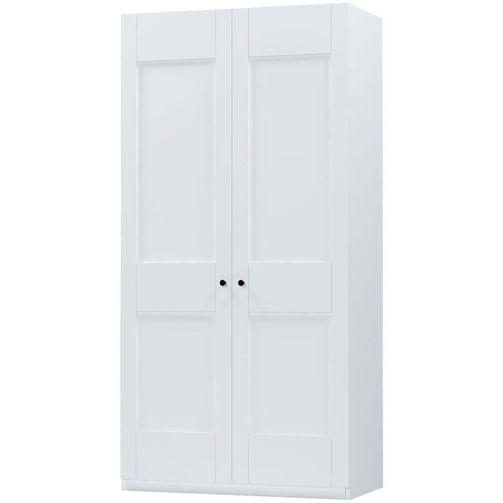 Dulap Mezzo 1000, 100 x 50 x 200 cm, 2 usi, alb