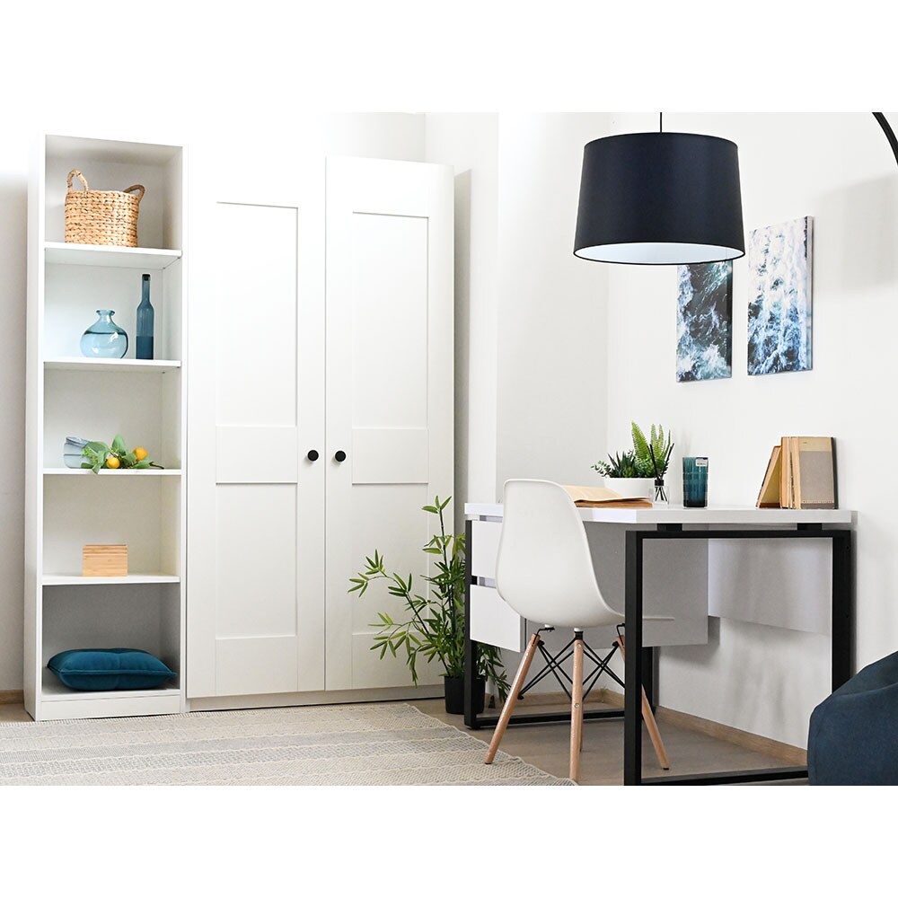 Dulap Mezzo 1000, 100 x 50 x 200 cm, 2 usi, alb