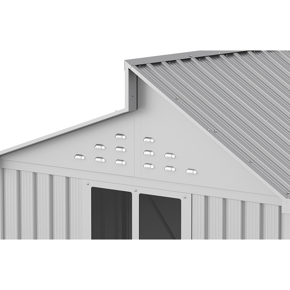 Casuta gradina DURAMAX Skylight 10X8, metal, 323.3 x 242.6 x 235.6 cm, argintiu