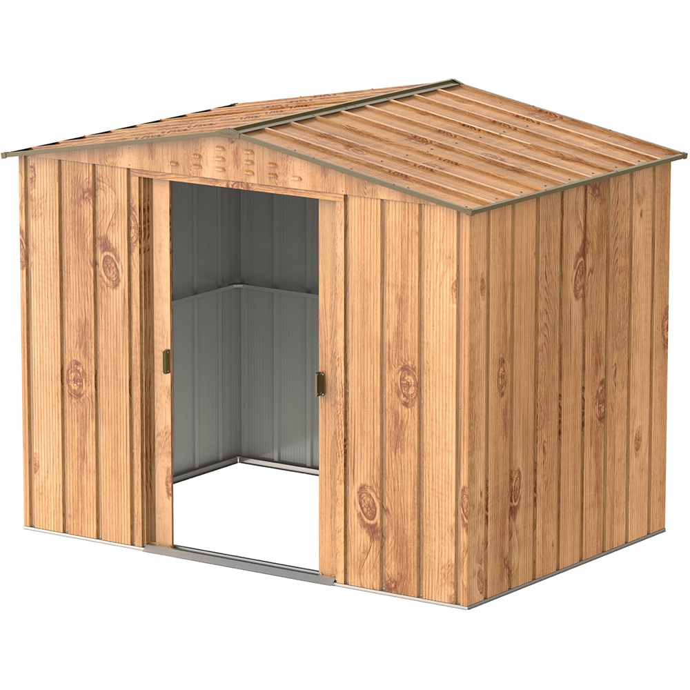 Casuta gradina DURAMAX Top 8X6, otel, 261.6 x 183 x 204.5 cm, maro