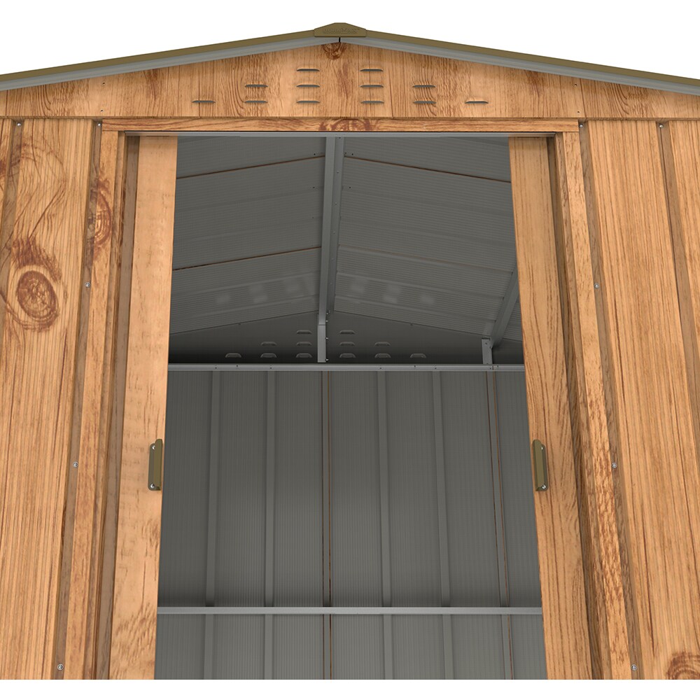 Casuta gradina DURAMAX Top 8X6, otel, 261.6 x 183 x 204.5 cm, maro