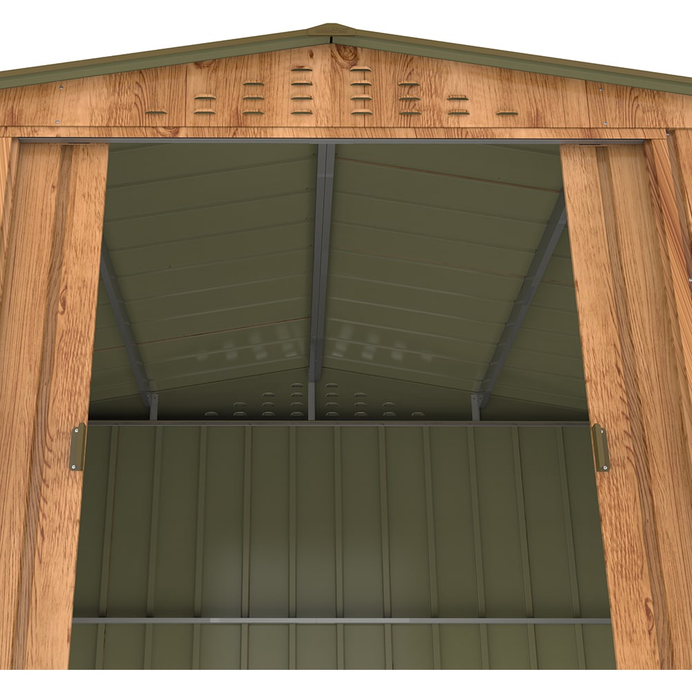 Casuta gradina DURAMAX Top 10X8, otel, 321.8 x 243.3 x 209.3 cm, maro