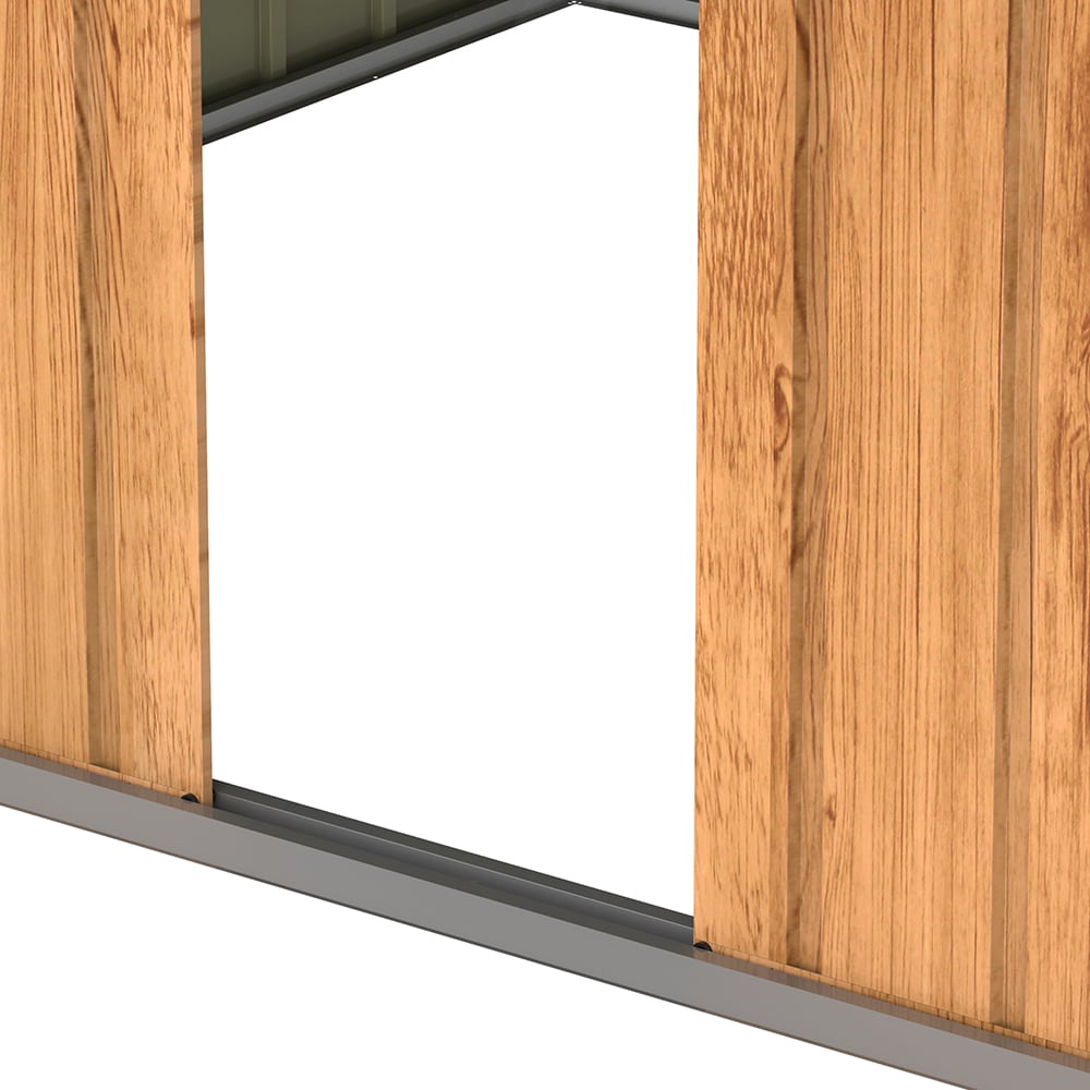 Casuta gradina DURAMAX Top 10X8, otel, 321.8 x 243.3 x 209.3 cm, maro