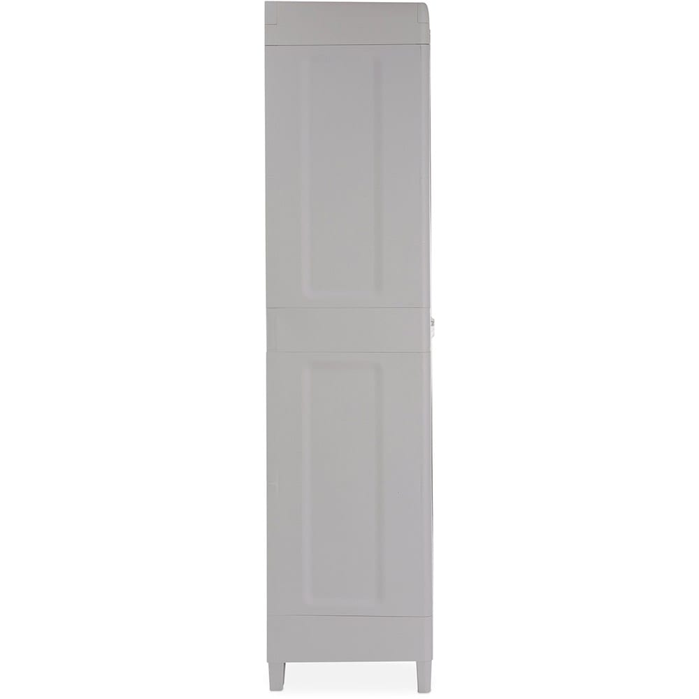 Dulap depozitare gradina TOOMAX Woody's XL, polipropilena, 78 x 46 x 182 cm, gri