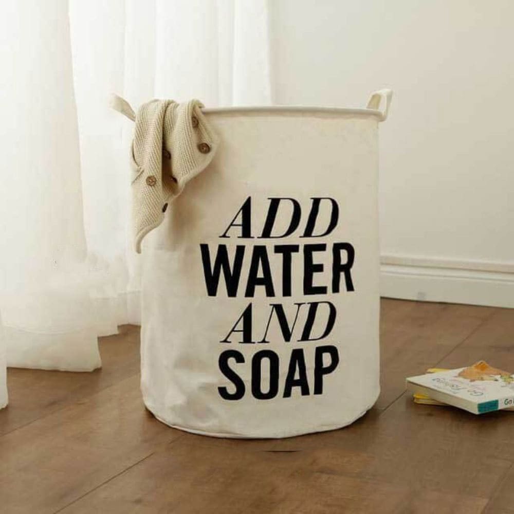 Sac depozitare Morning, 40 x 50 x 40 cm, crem-negru