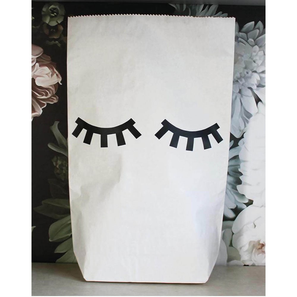 Sac depozitare Girl, 50 x 80 x 80 cm, alb-negru