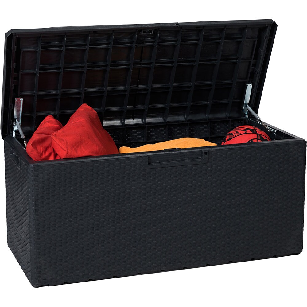 Lada depozitare gradina TOOMAX Portonovo, polipropilena, 123.7 x 54 x 58.7 cm, antracit