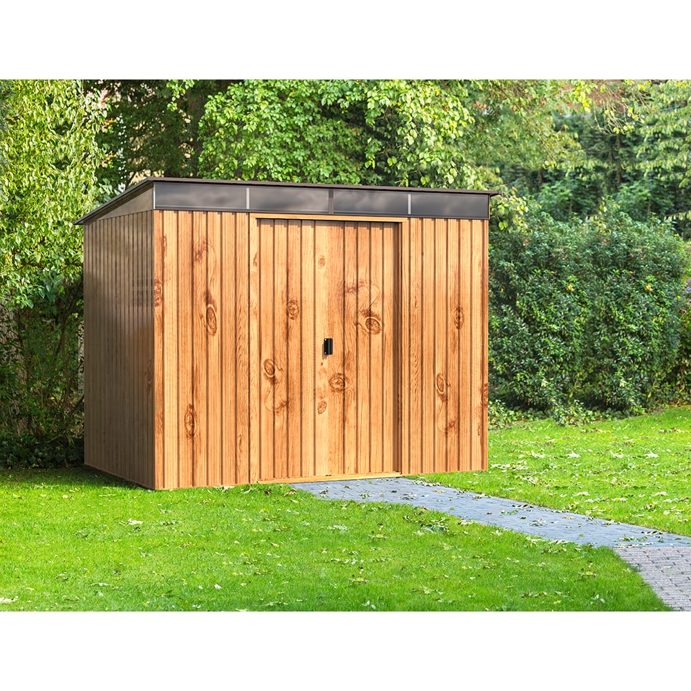 Casuta gradina DURAMAX Skylight 8X6, otel, 263.5 x 184.3 x 201.8 cm, maro