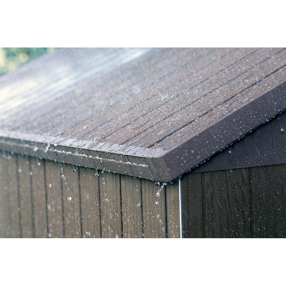 Casuta gradina KETER Darwin 6x6, evotech, 190 x 182 x 221 cm, gri