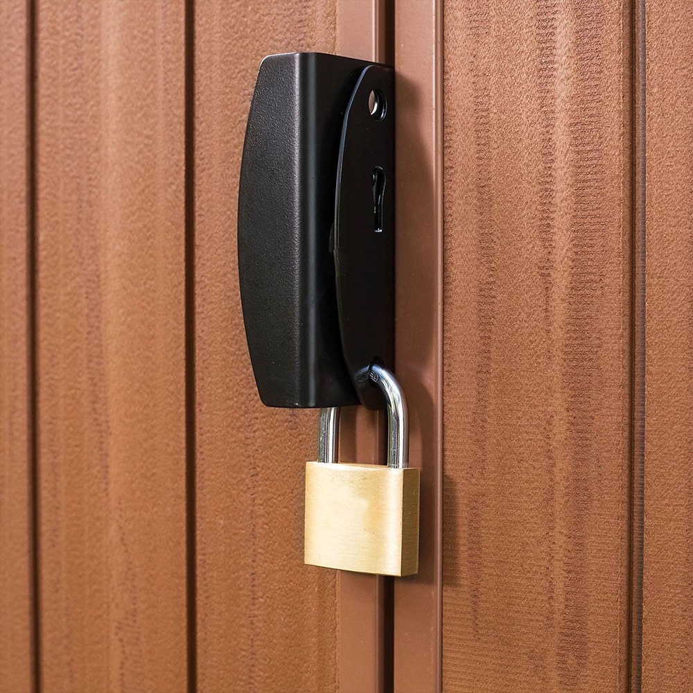 Casuta gradina KETER Darwin 6x4, evotech, 122 x 190 x 221 cm, maro