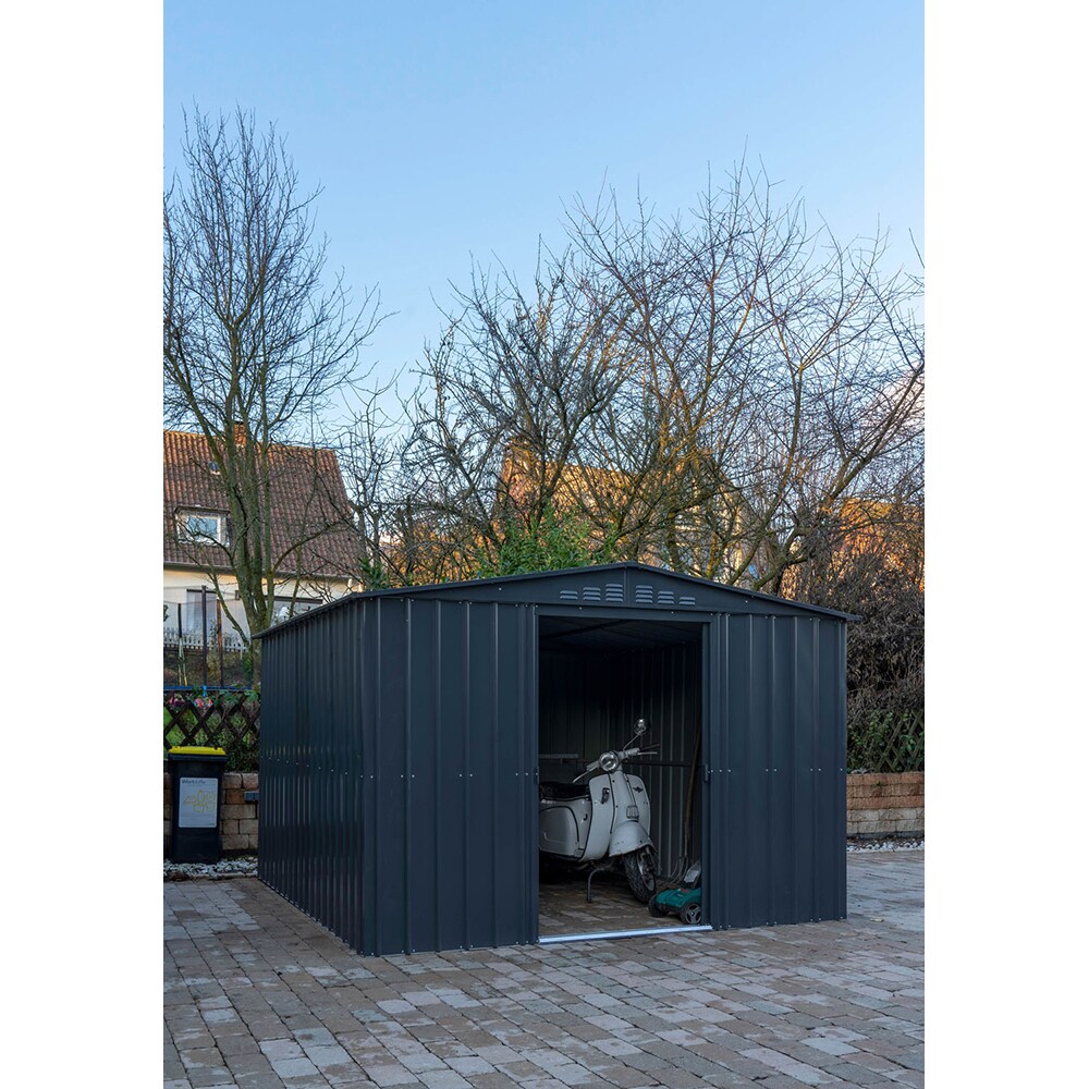 Casuta gradina GLOBEL Dream 10x10, metal, 308 x 309 x 202 cm, antracit