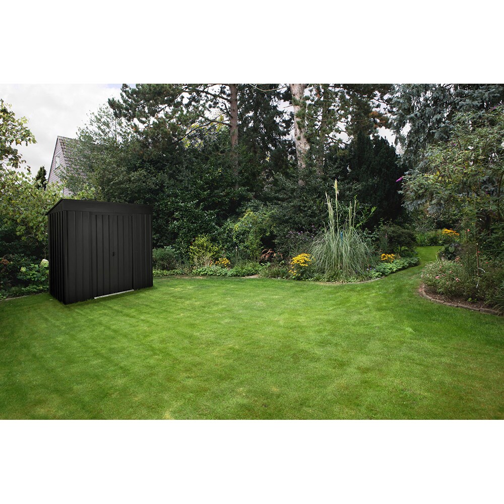 Casuta gradina GLOBEL Skillion 8x4, metal, 242 x 124 x 199 cm, antracit