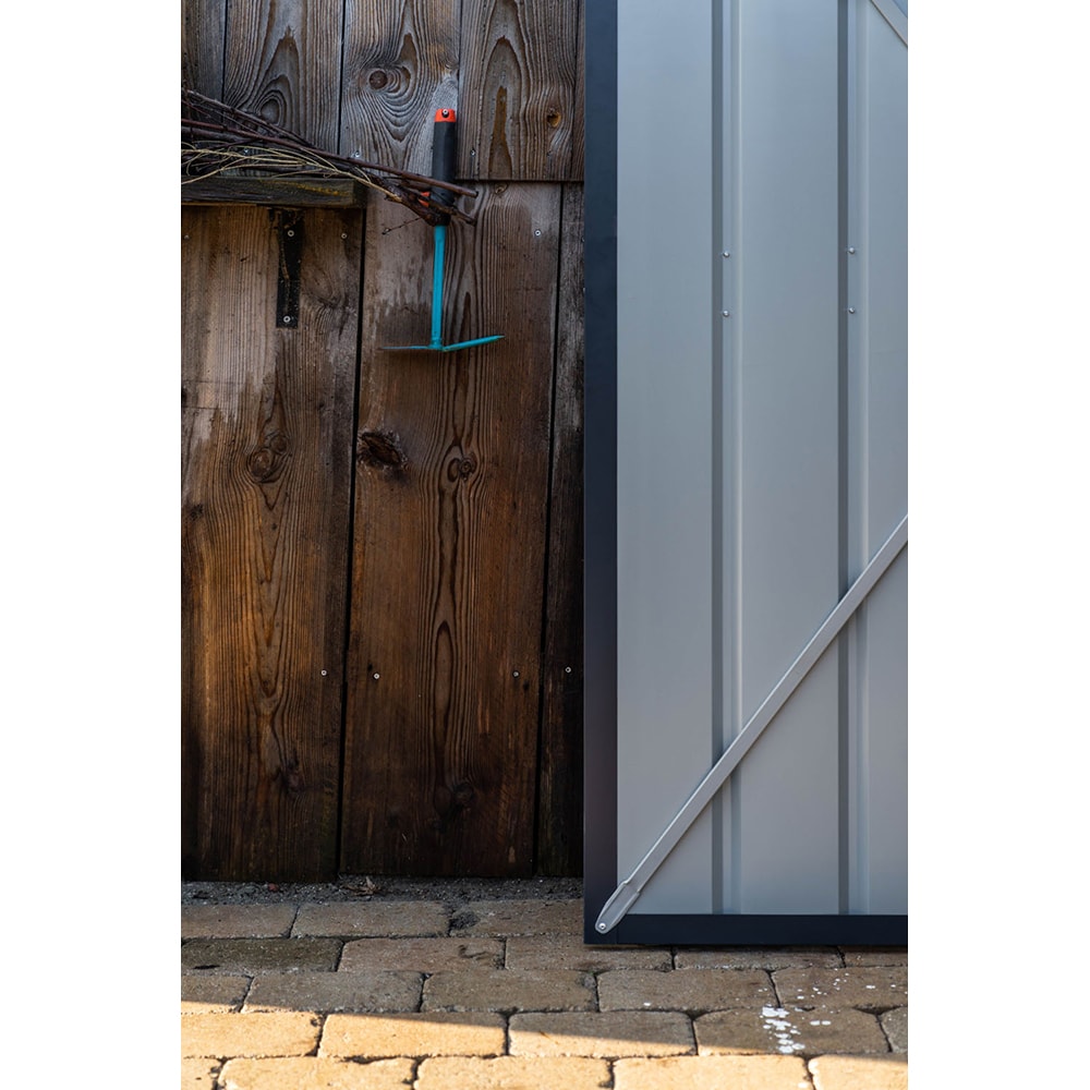 Casuta gradina GLOBEL Lean-On 5x6, metal, 155 x 180 x 203 cm, antracit