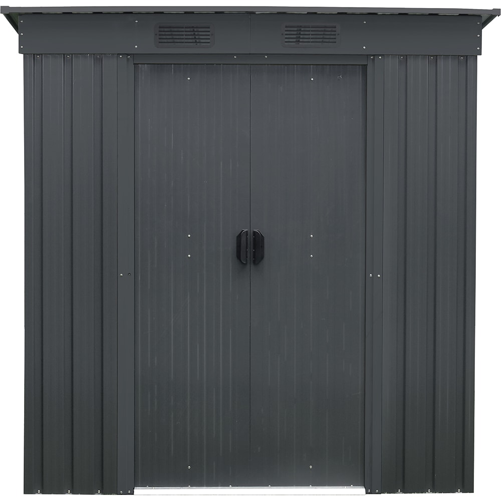 Casuta gradina PERGART Leipzig II 64, metal, 110 x 174 x 174 cm, antracit