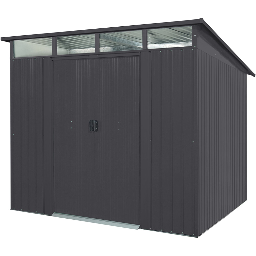 Casuta gradina PERGART Lubeck 89, metal, 278 x 238 x 203 cm, antracit