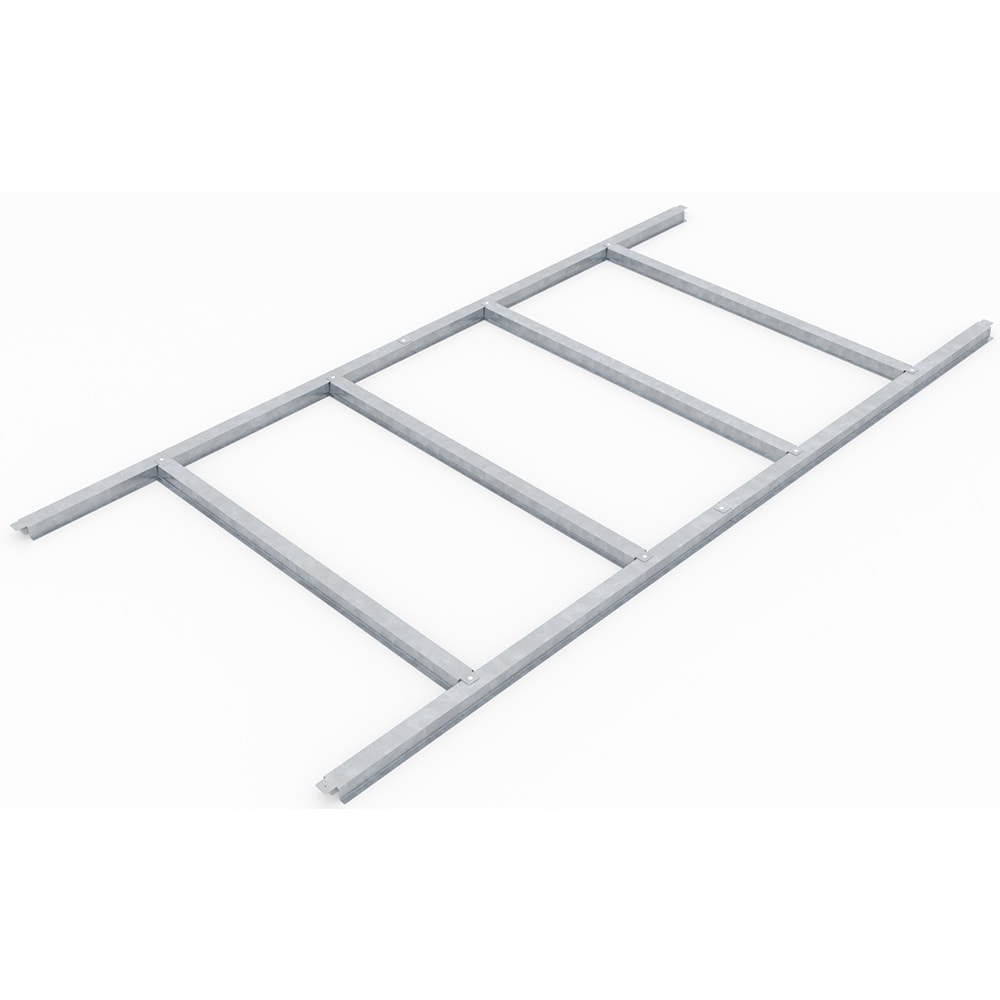 Cadru podea PERGART Frankfurt II 65, metal, 137 x 181 x 2.6 cm, negru-gri