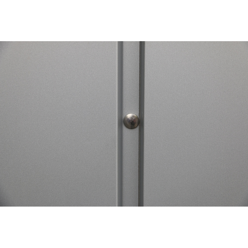 Casuta gradina DURAMAX Palladium 8X6, otel, 249.2 x 209.2 x 231.3 cm, argintiu