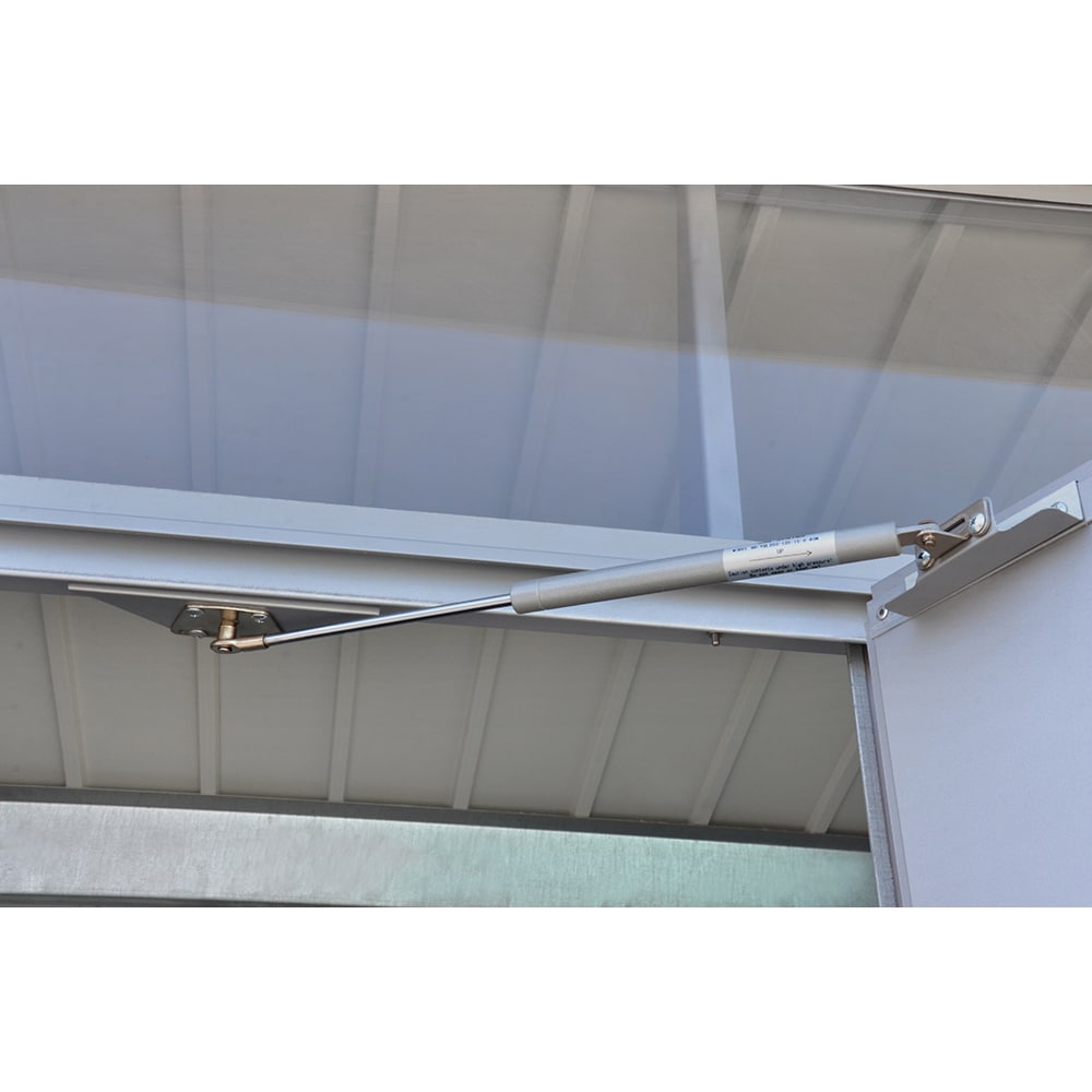 Casuta gradina DURAMAX Palladium 8X6, otel, 249.2 x 209.2 x 231.3 cm, argintiu