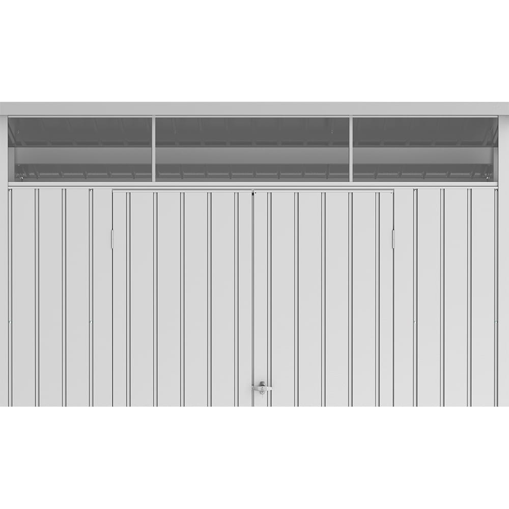 Casuta gradina DURAMAX Palladium 8X6, otel, 249.2 x 209.2 x 231.3 cm, argintiu