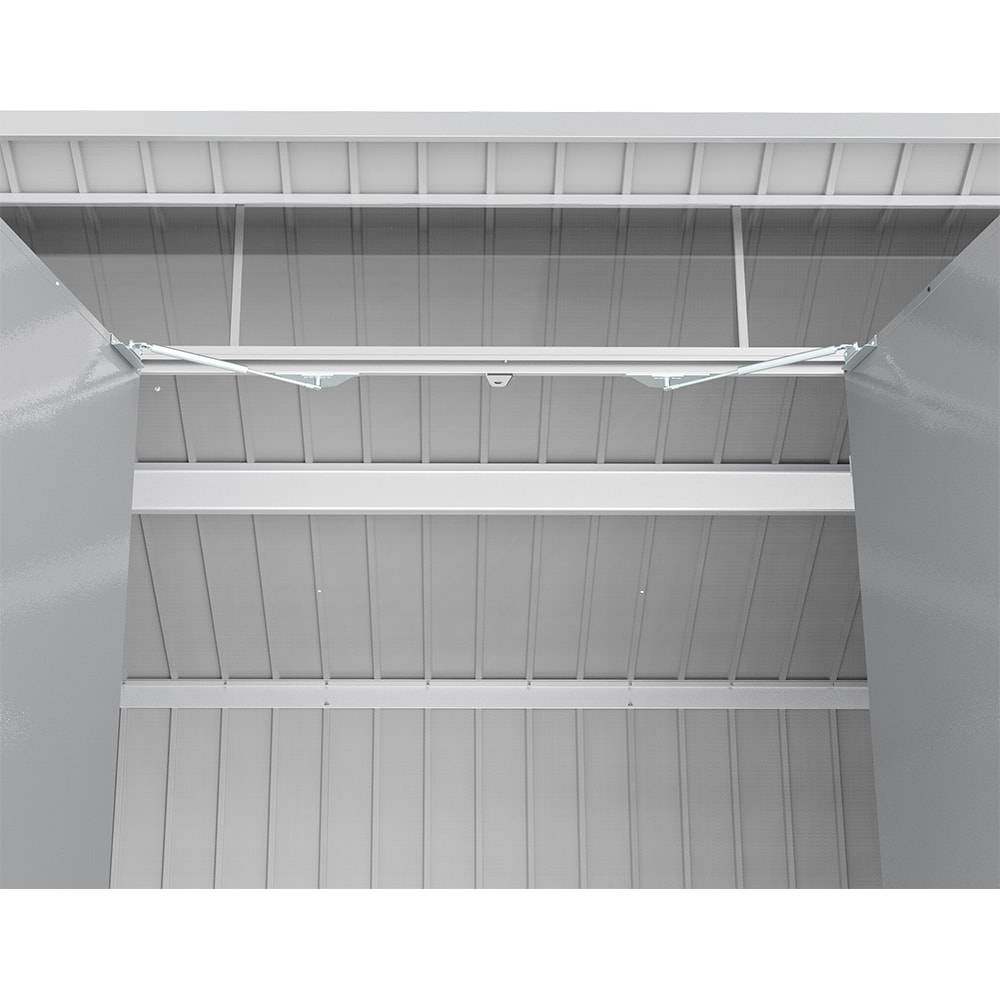 Casuta gradina DURAMAX Palladium 8X6, otel, 249.2 x 209.2 x 231.3 cm, argintiu