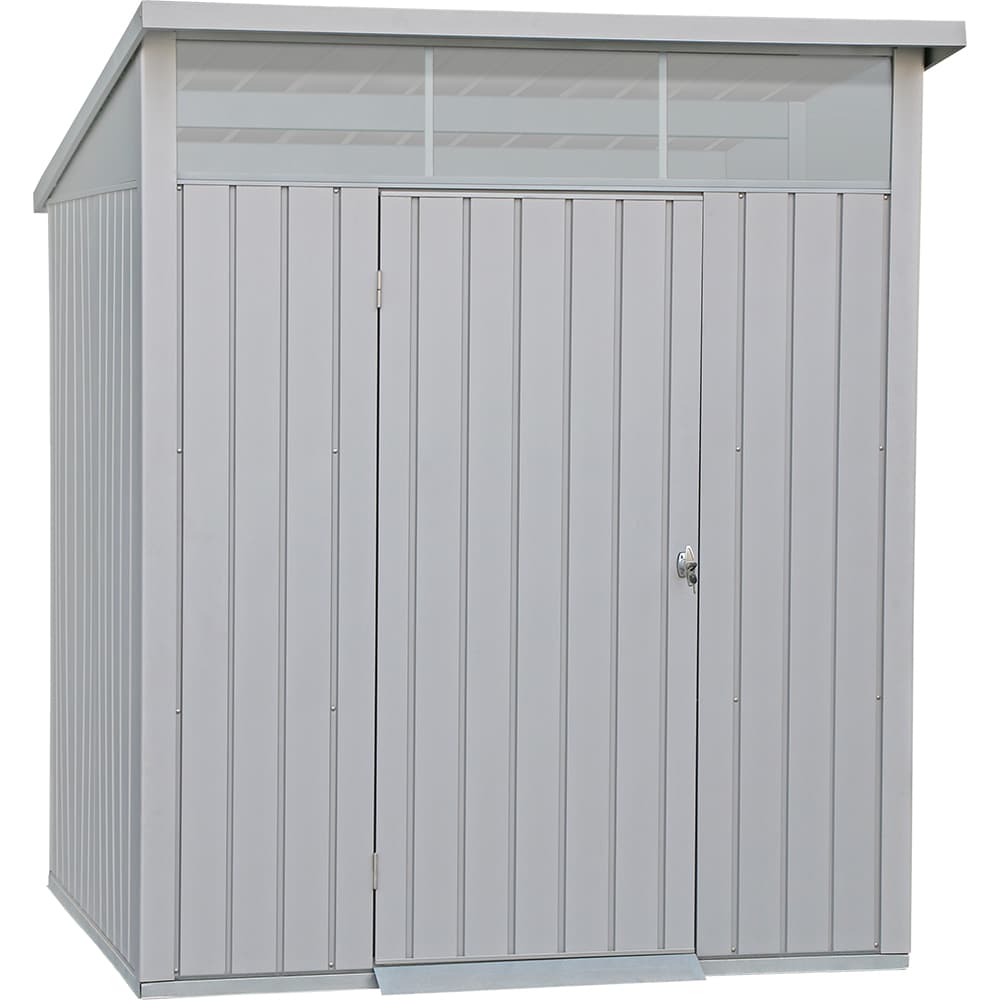 Casuta gradina DURAMAX Palladium 6X5, otel, 198.6 x 196.5 x 228.9 cm, argintiu