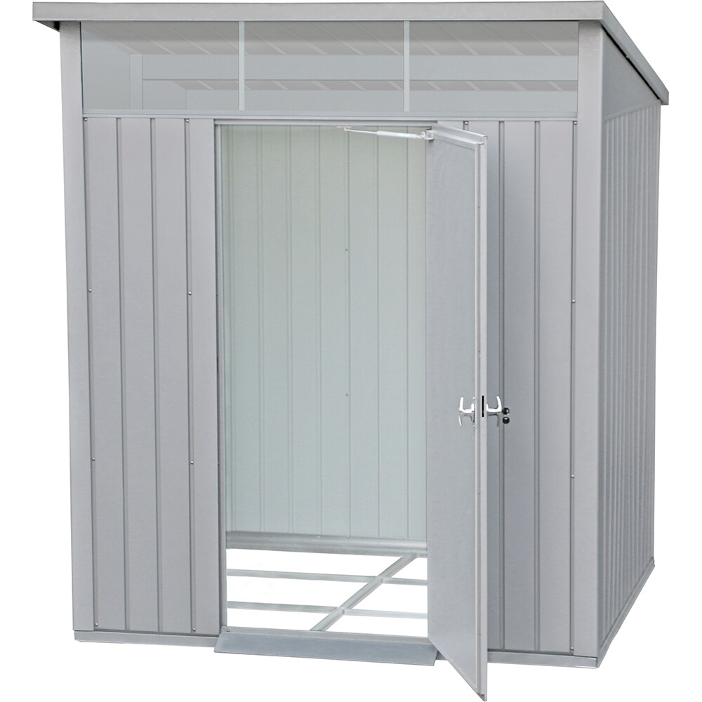 Casuta gradina DURAMAX Palladium 6X5, otel, 198.6 x 196.5 x 228.9 cm, argintiu