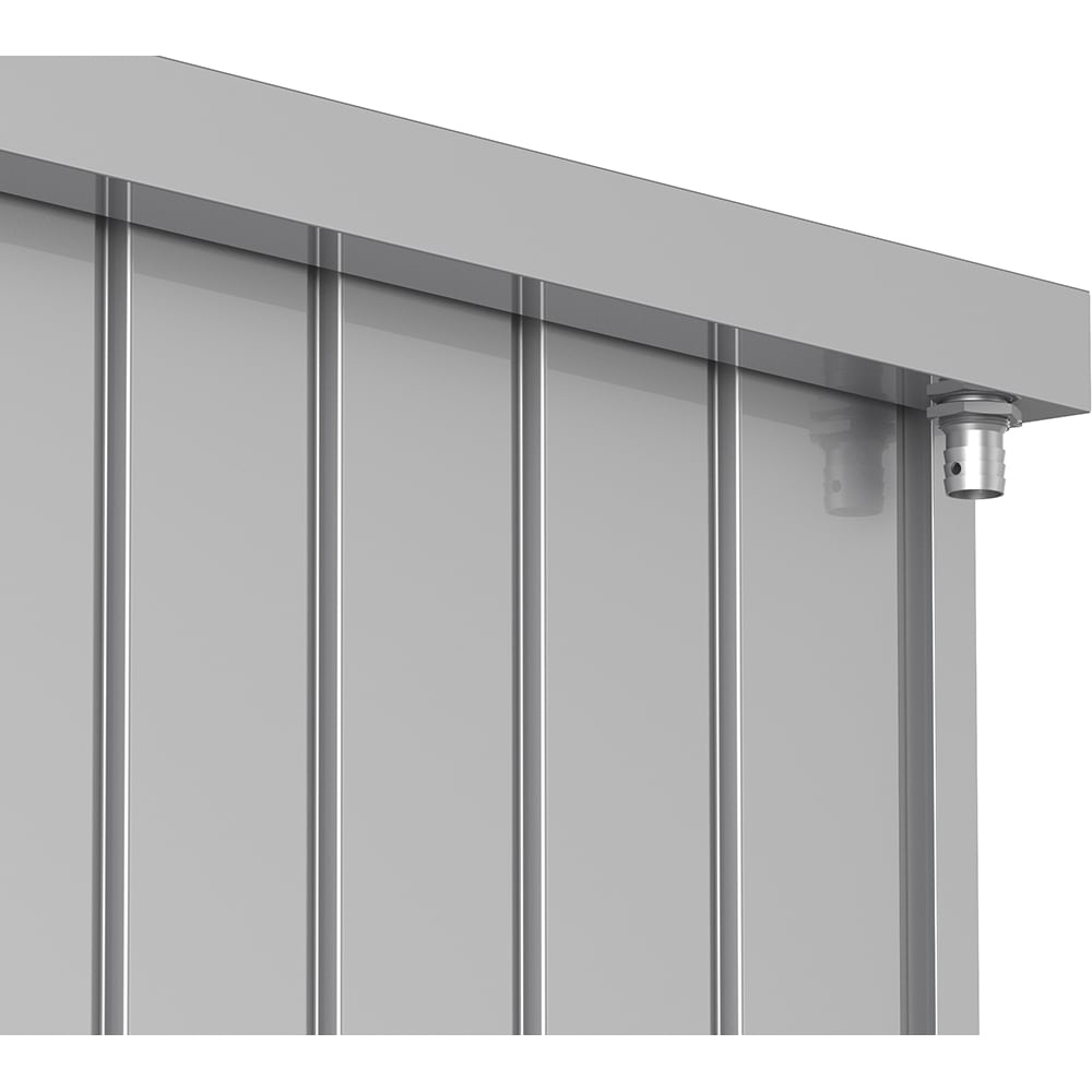 Magazie gradina DURAMAX Palladium, otel, 98.1 x 77 x 196 cm, argintiu