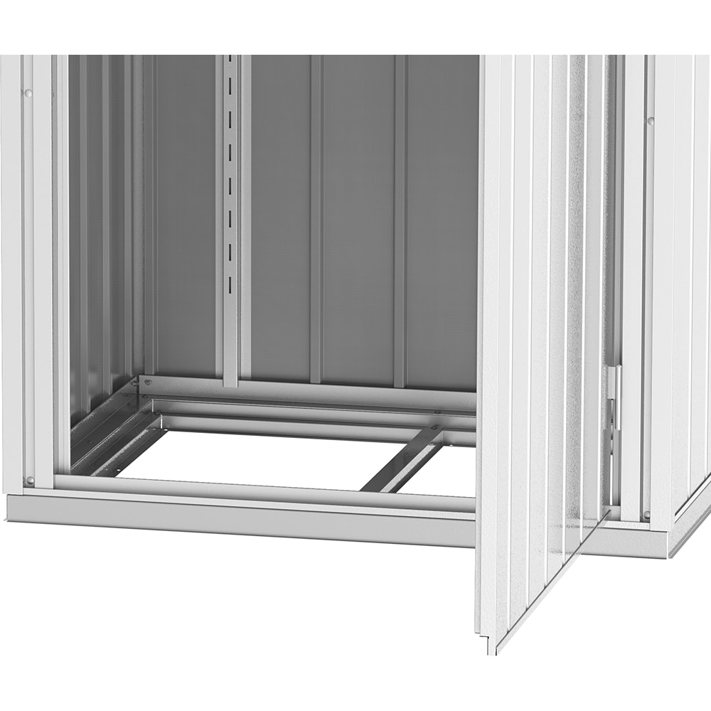 Magazie gradina DURAMAX Palladium, otel, 98.1 x 77 x 196 cm, argintiu