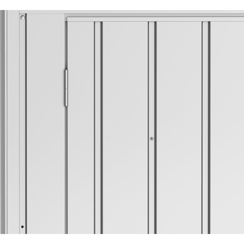 Magazie gradina DURAMAX Palladium, otel, 98.1 x 77 x 196 cm, argintiu