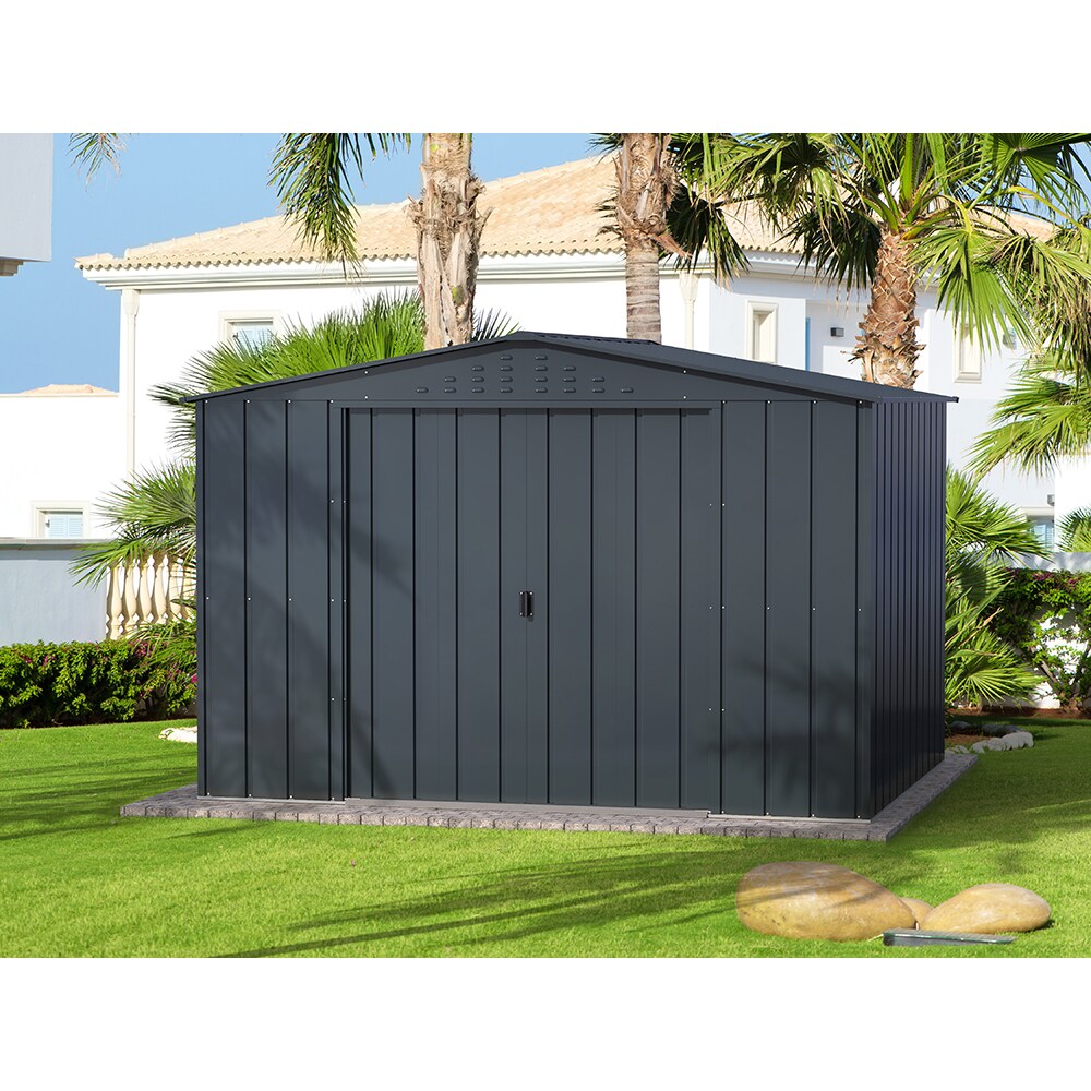 Casuta gradina DURAMAX Top 10X8, otel, 321.8 x 243.3 x 209.3 cm, antracit