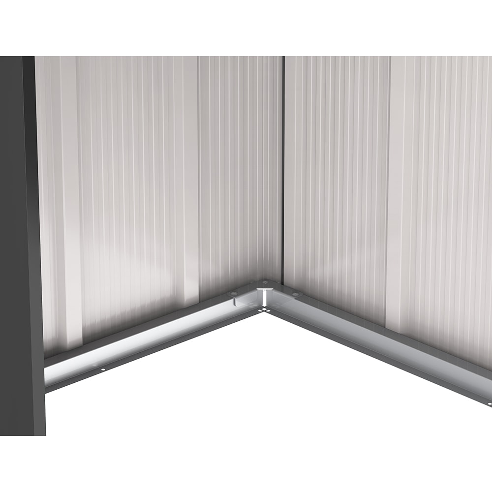 Casuta gradina DURAMAX Eco 6X4, otel, 203.1 x 123.6 x 176 cm, antracit