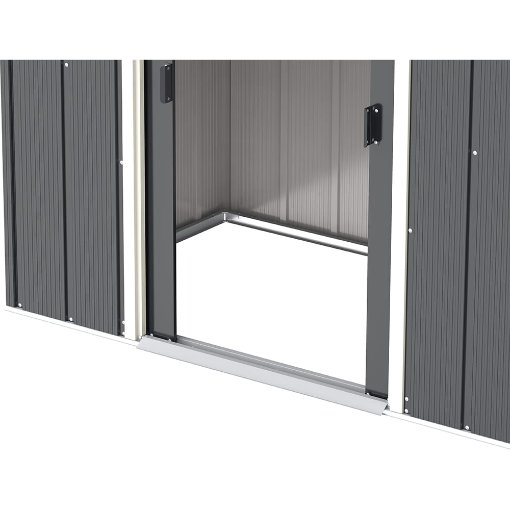 Casuta gradina DURAMAX Eco 6X4, otel, 203.1 x 123.6 x 176 cm, antracit