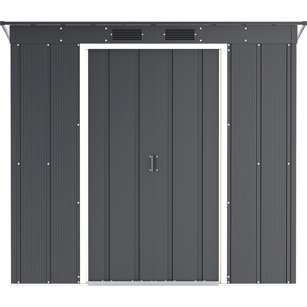 Casuta gradina DURAMAX Eco 6X4, otel, 203.1 x 123.6 x 176 cm, antracit