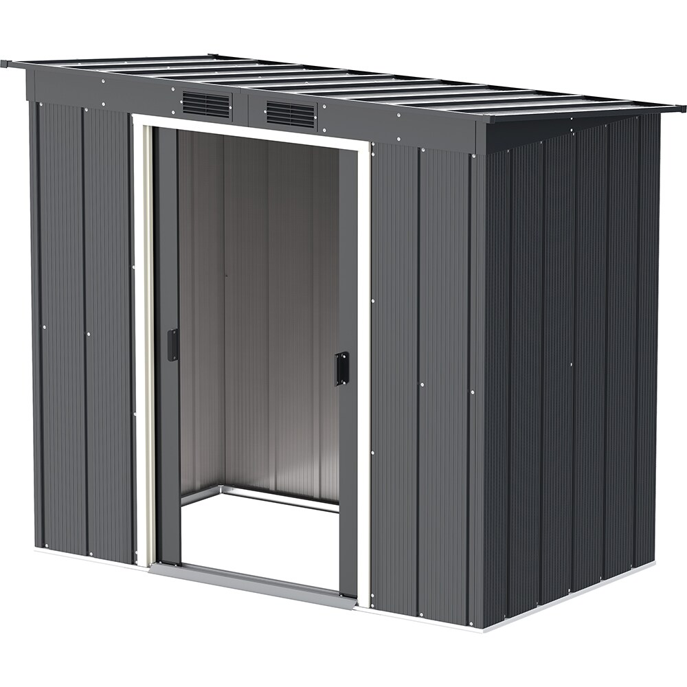 Casuta gradina DURAMAX Eco 6X4, otel, 203.1 x 123.6 x 176 cm, antracit