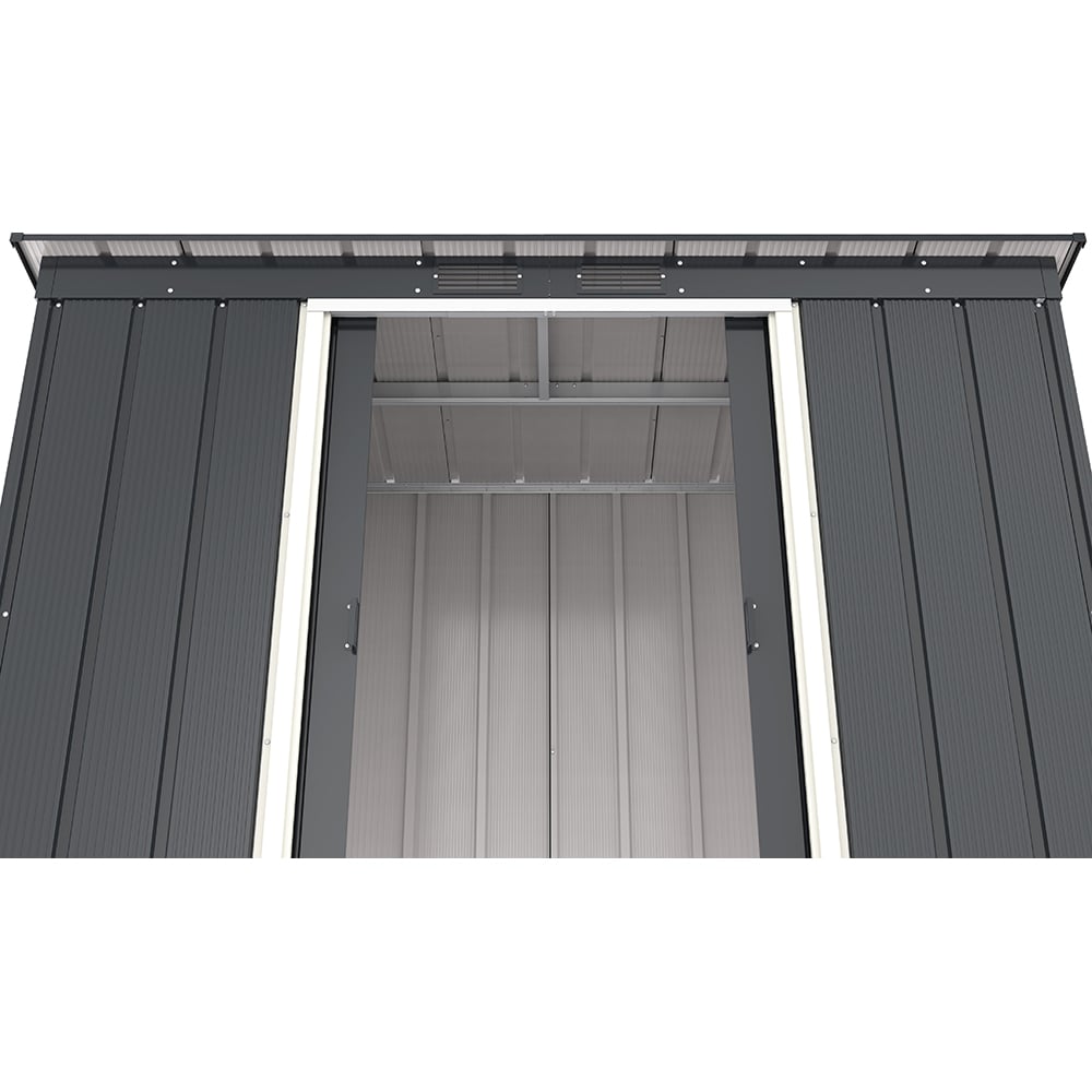 Casuta gradina DURAMAX Eco 8X4, otel, 263 x 123.6 x 181 cm, antracit