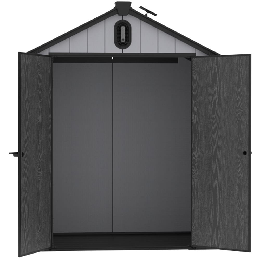 Casuta gradina NATURE REVOLUTION Pollen 6X4, plastic, 124.8 x 188.3 x 226.5 cm, gri antracit