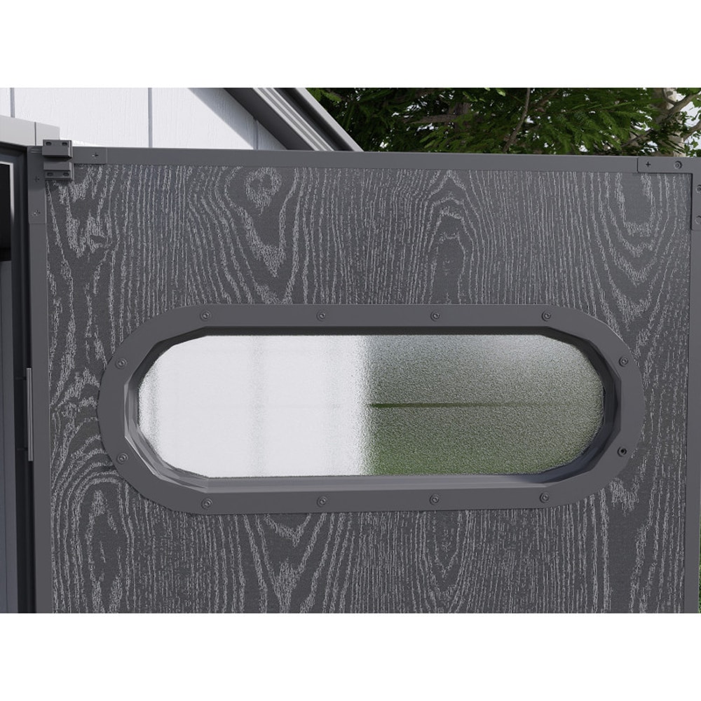 Casuta gradina NATURE REVOLUTION Pollen 6X6, plastic, 185.5 x 188.3 x 226.5 cm, gri antracit