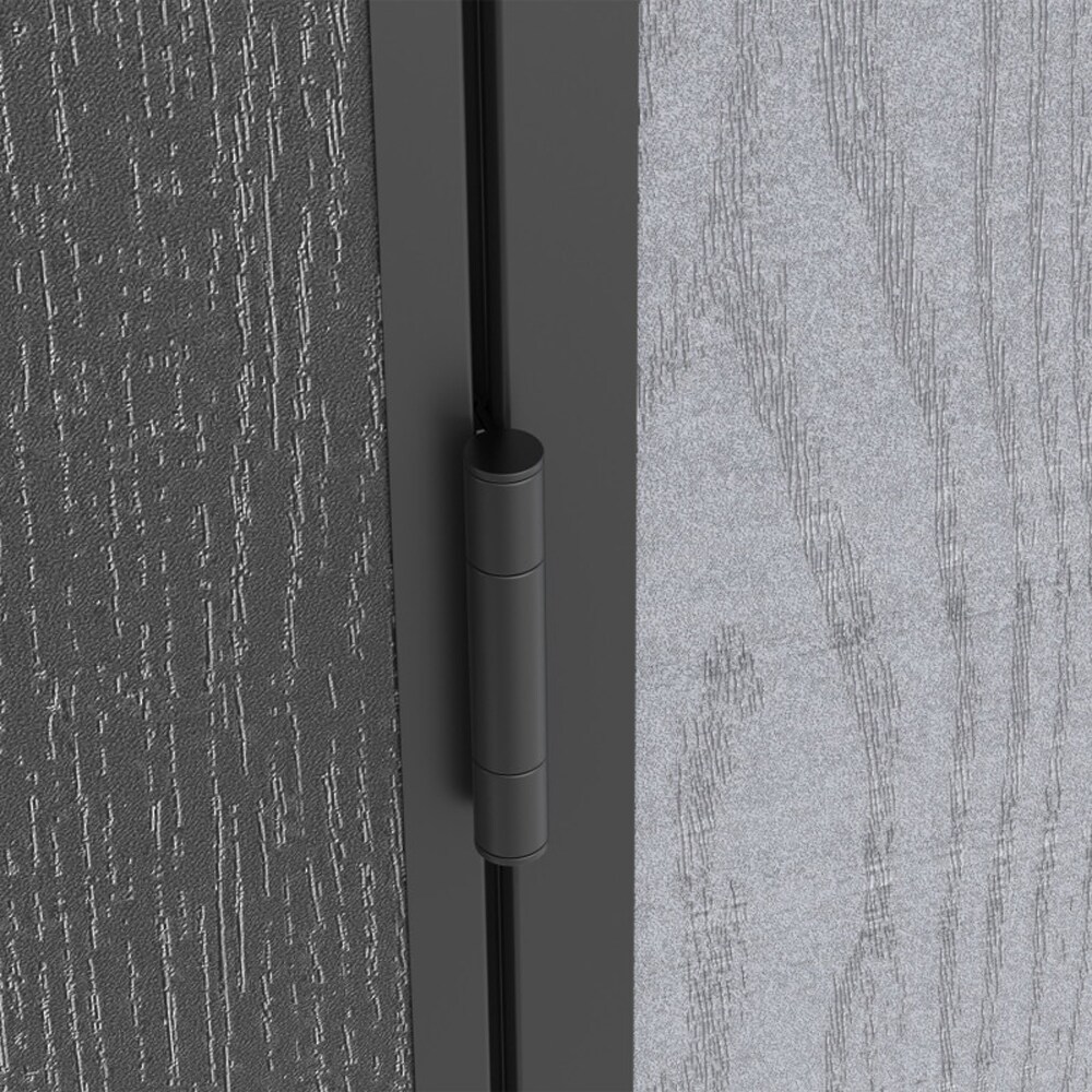 Casuta gradina NATURE REVOLUTION Pollen 6X6, plastic, 185.5 x 188.3 x 226.5 cm, gri antracit