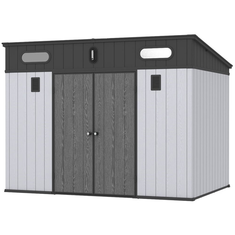 Casuta gradina NATURE REVOLUTION Sirius Pent 10X7, plastic, 210.7 x 305.1 x 226.5 cm, gri antracit