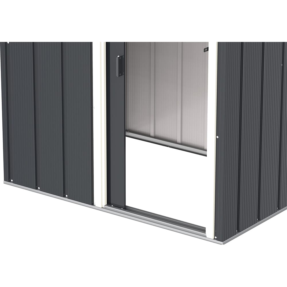 Casuta gradina DURAMAX Eco 5X4, otel, 161.6 x 123 x 182.1 cm, antracit