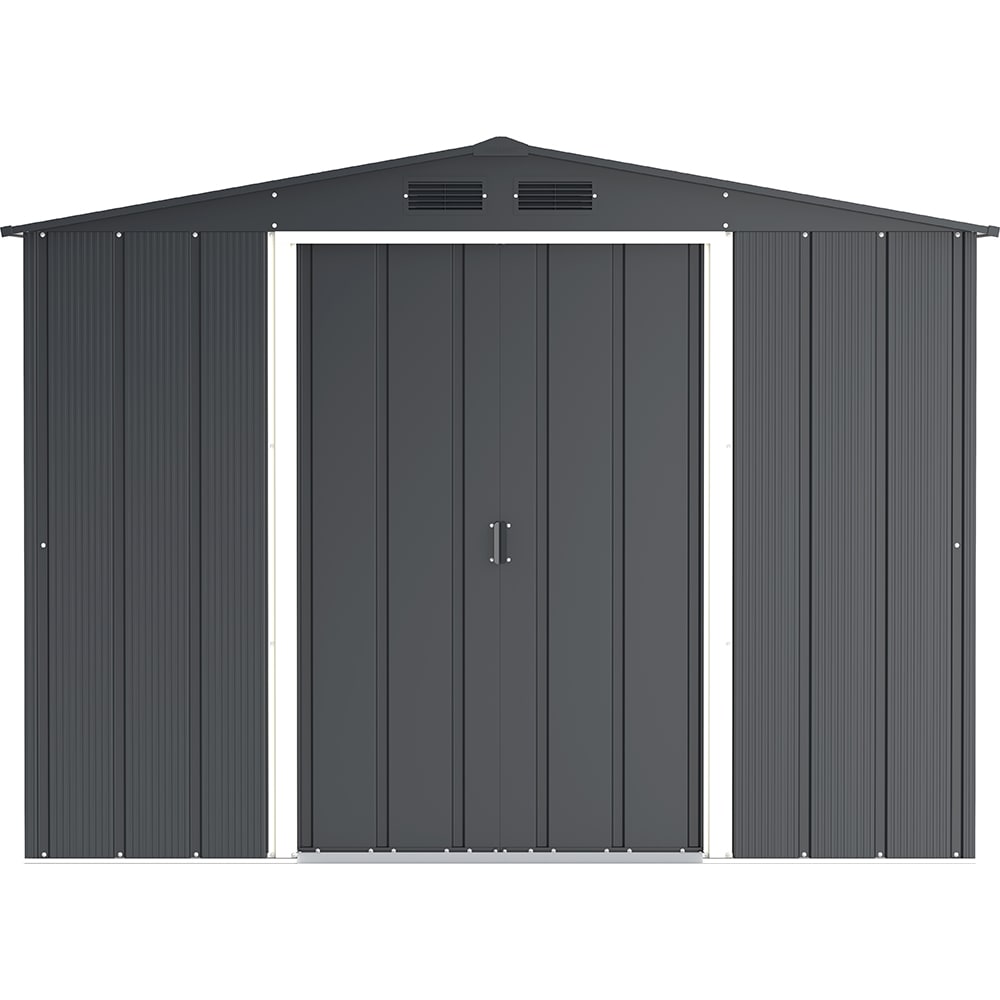 Casuta gradina DURAMAX Eco 8X8, otel, 262 x 242.2 x 191 cm, antracit