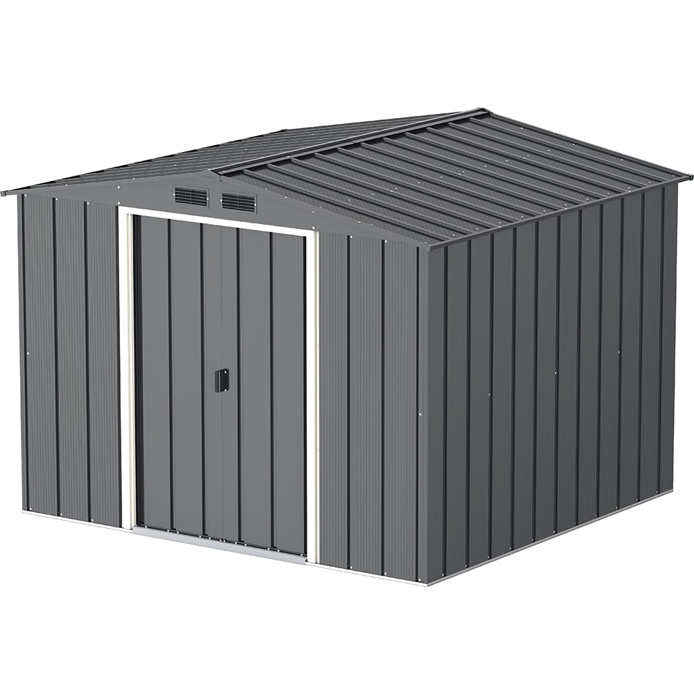 Casuta gradina DURAMAX Eco 8X8, otel, 262 x 242.2 x 191 cm, antracit